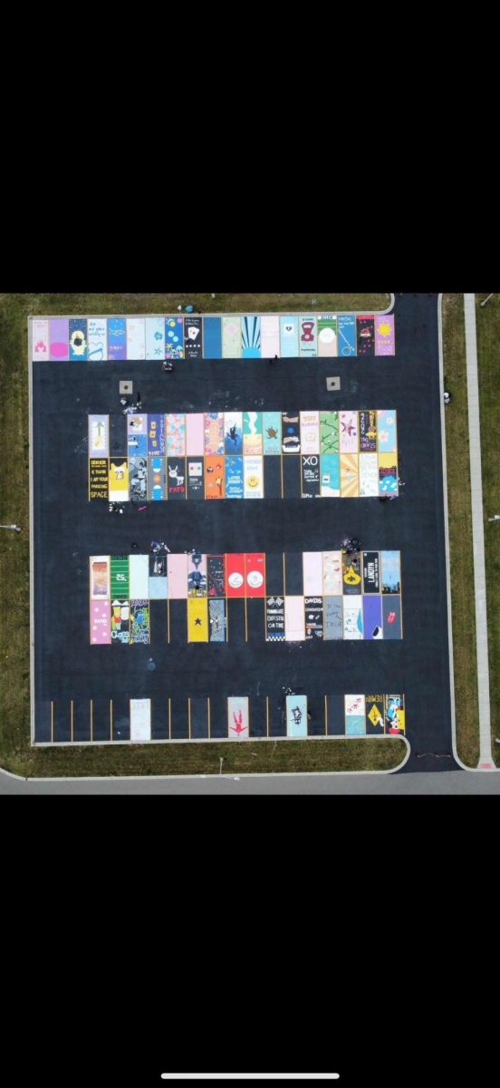 An overhead drone shot taken by Jeffrey Chamberlin, senior Dad to Audrey Chamberlin