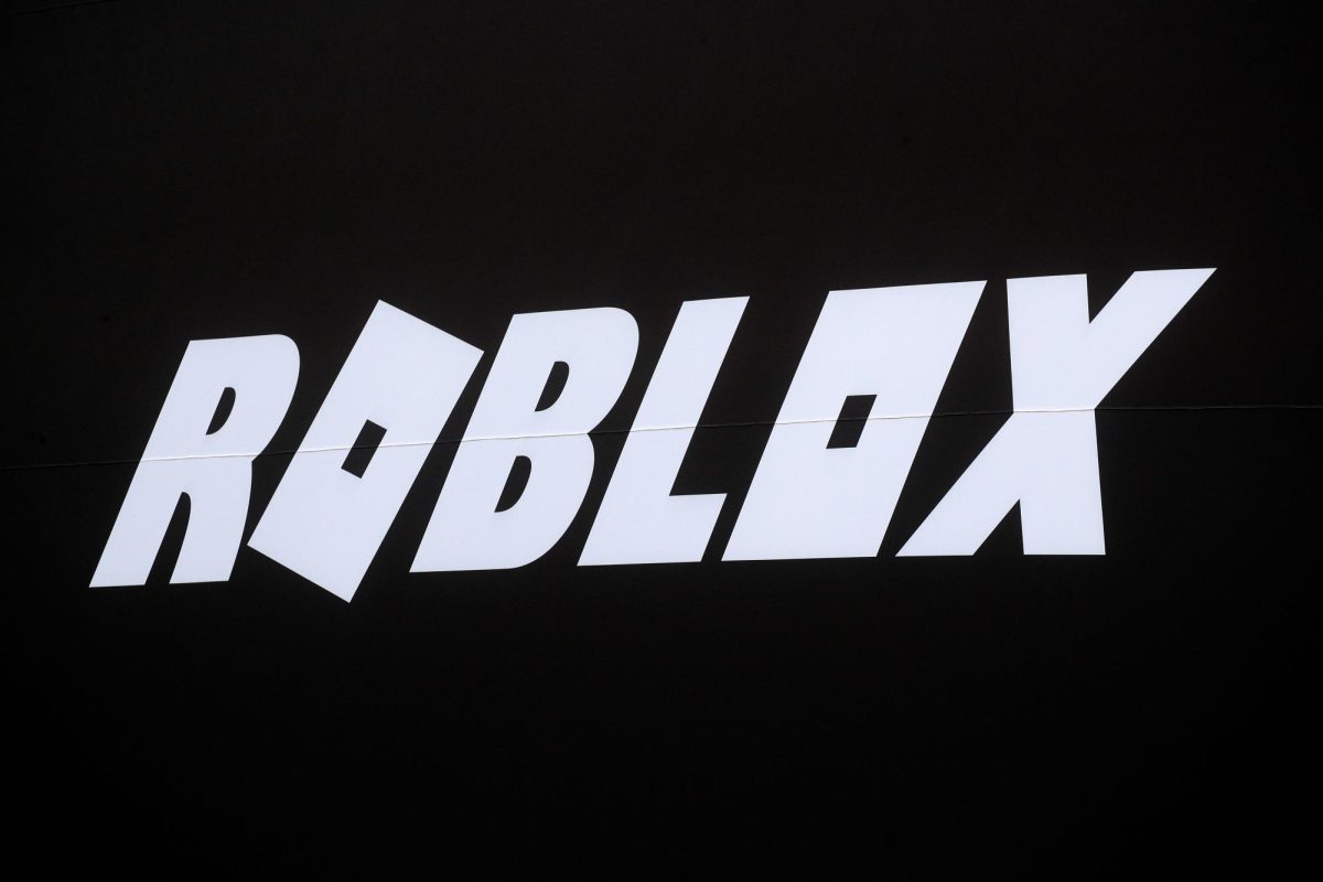 The Roblox logo is displayed on a banner, to celebrate the company's IPO, on the front facade of the New York Stock Exchange (NYSE) in New York, U.S., March 10, 2021. REUTERS/Brendan McDermid