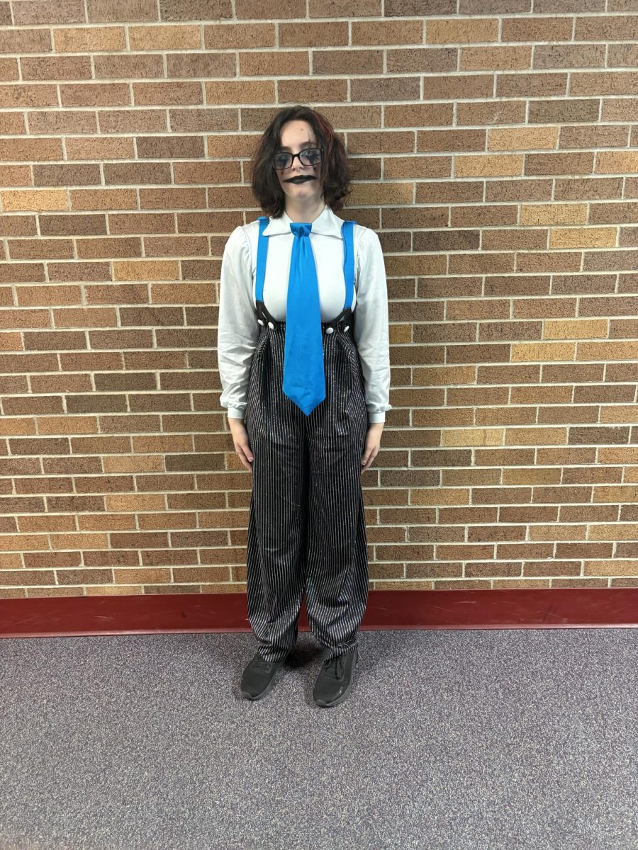 Kyra Collins as a clown